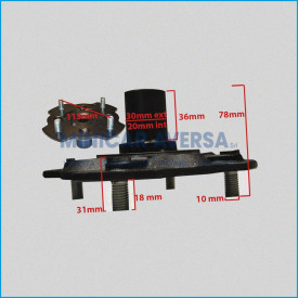 FLANGIA RUOTA 115 - M10x1,5 - JDM DA FINE 2011 - R.DOC NON ORIGINALE