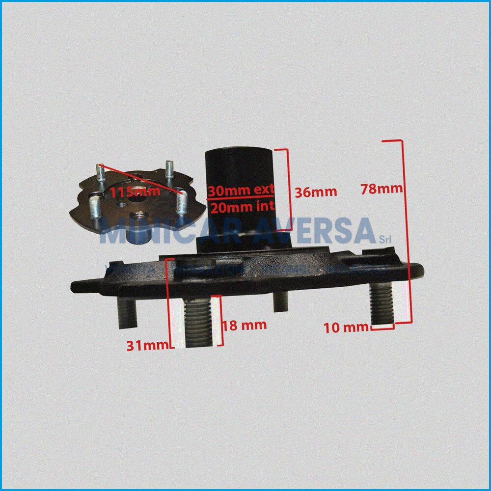 FLANGIA RUOTA 115 - M10x1,5 - JDM DA FINE 2011 - R.DOC NON ORIGINALE