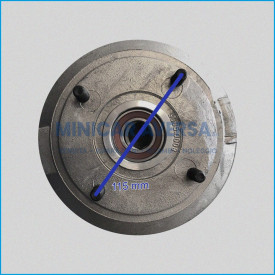 TAMBURO IN ALLUMINIO - INT. 115 - CON CUSCINETTO - JDM DA FINE 2011 - R.DOC NON ORIGINALE