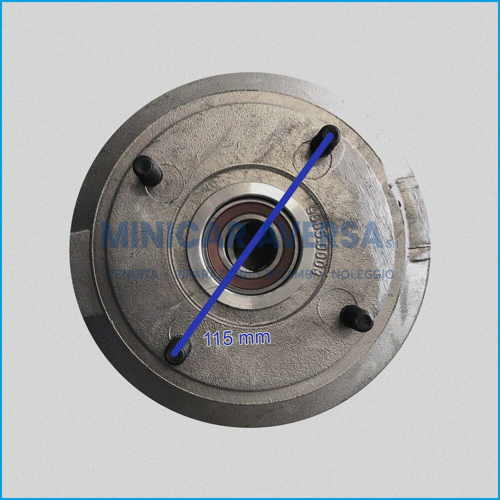 TAMBURO IN ALLUMINIO - INT. 115 - CON CUSCINETTO - JDM DA FINE 2011 - R.DOC NON ORIGINALE