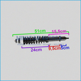 AMMORTIZZATORE ANTERIORE - AIXAM 4K009 ADATTABILE MGO - 1006968 - R.DOC NON ORIGINALE