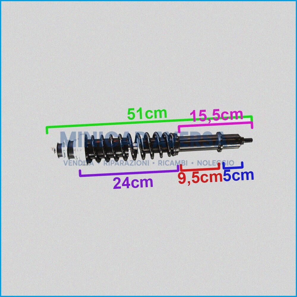AMMORTIZZATORE ANTERIORE - AIXAM 4K009 ADATTABILE MGO - 1006968 - R.DOC NON ORIGINALE