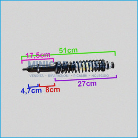 AMMORTIZZATORE ANTERIORE - AIXAM 4K009 ADATTABILE MGO - 1006968 - R.DOC NON ORIGINALE