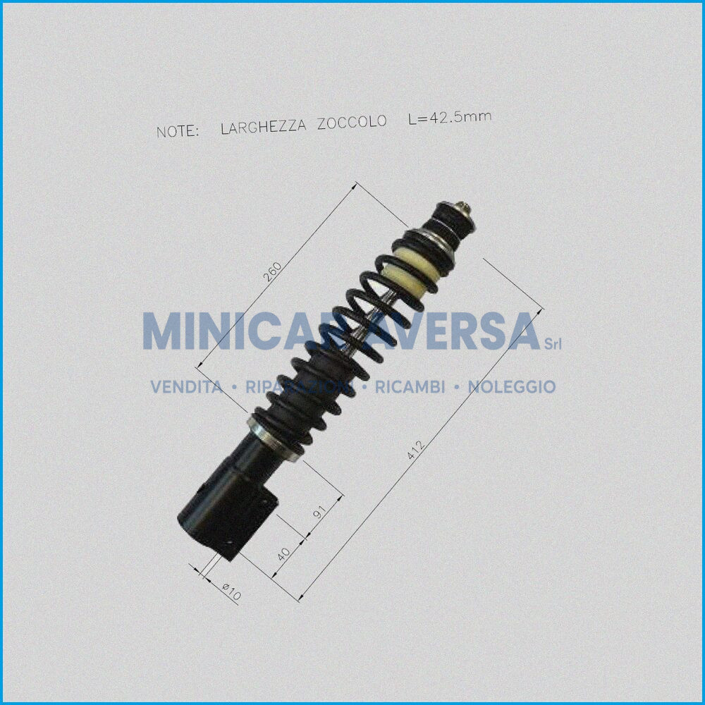 Ammortizzatore Anteriore - Microcar Virgo II - ( 0660145 ) 1000426 - R.Doc Non Originale