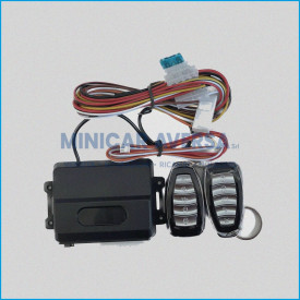 KIT CHIUSURA CENTRALIZZATA UNIVERSALE CON 2 TELECOMANDI E CENTRALINA - ADATTABILE AIXAM 8AA102 / 8AG102 / 8AY124 - LIGIER 140974