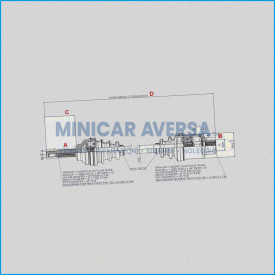 Semiasse Sx - Jdm - Lung. 605(80) - Dvtr25 Semiasse Sx Bellier Divane Opale - R.Doc Non Originale