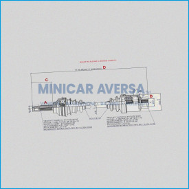 Semiasse Ligier Ambra Dx Sx - 0141063 Xtoo 1/2 Dal Telaio 3503 - Mv3168 / Mv3284 Lung.590 (80) R.Doc-
