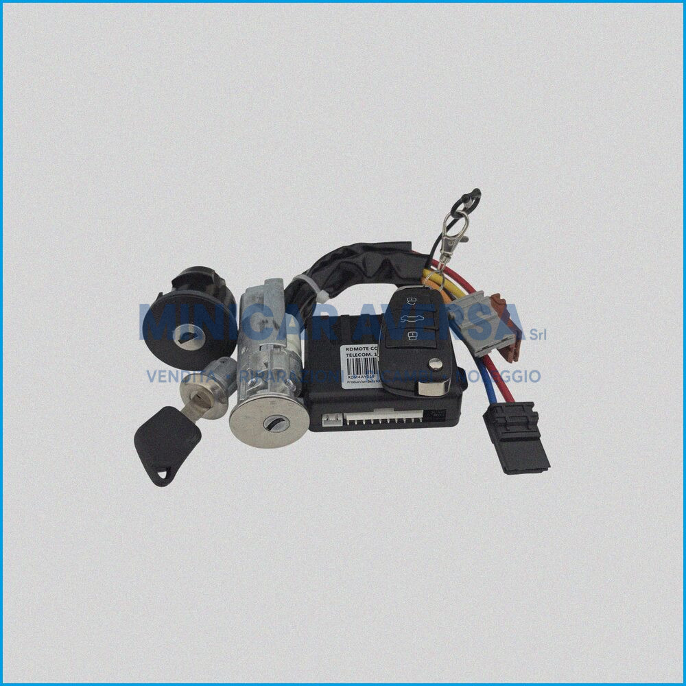 Kit Centralina + Blocchetto Avviamento - Nottolini Porta E Telecomandi - Aixam Vision 2013 / Aixam Sensation 2016 - 4Ay019 - R.D