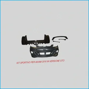 KIT SPORTIVO - AIXAM CITY 2010 - AIXAM GTO - COMPOSTO DA: PARAURTO GTO ANT. + POST. GTO - KIT MASCHERINE ANT. GTO - R.DOC NON OR
