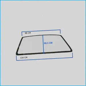 PARABREZZA - MICROCAR LYRA - ( 0680268 ) - R.DOC NON ORIGINALE