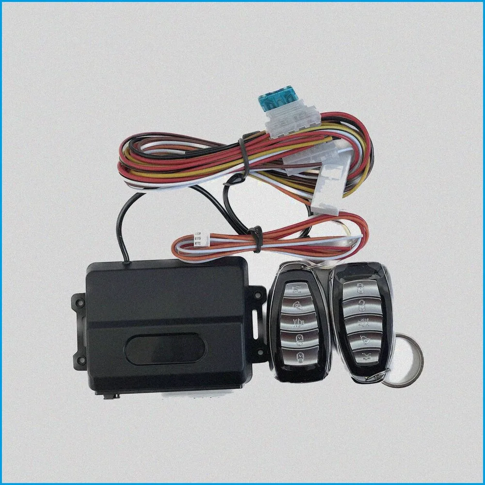 KIT CHIUSURA CENTRALIZZATA UNIVERSALE CON 2 TELECOMANDI E CENTRALINA - ADATTABILE AIXAM 8AA102 / 8AG102 / 8AY124 - LIGIER 140974