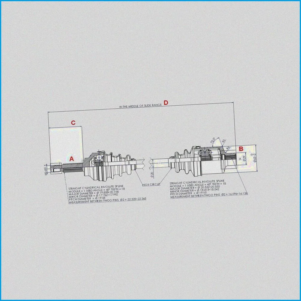 SEMIASSE - LIGIER COMPLETO TIPO OE - LUNG. 548 - ECONOMY - 0141070 - BAF11-0007297 - R.DOC NON ORIGINALE