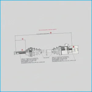 SEMIASSE DX SX - LUNG. 653MM (80) CHATENET CH26 - ADATT. - 01.26.144 - R.DOC NON ORIGINALE