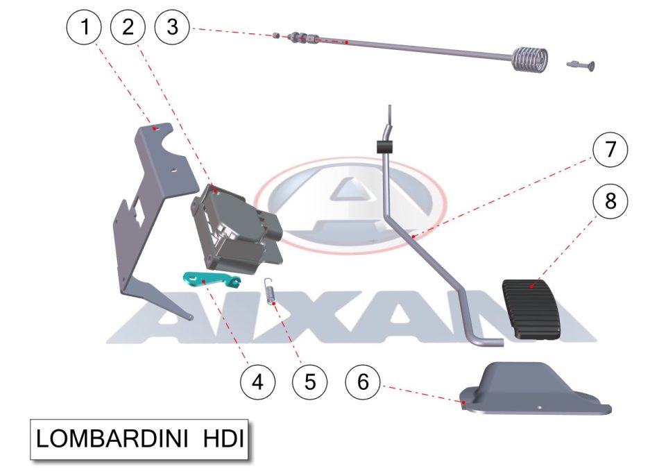 Tavola ricambi Aixam · Accessori motore