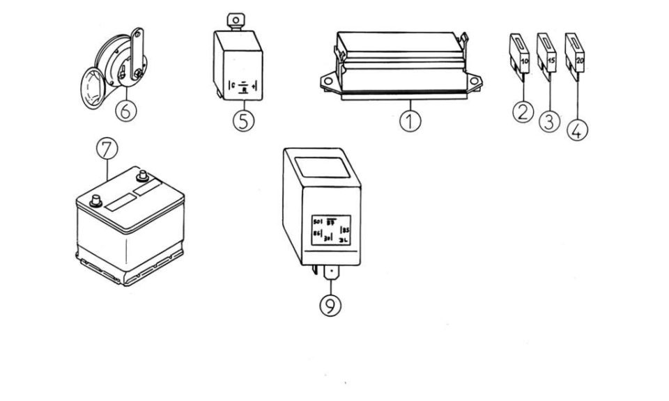 Tavola ricambi Aixam · Accessori Elettrici
