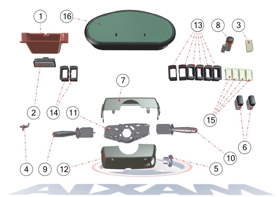 Tavola ricambi Aixam · Accessori Elettrici