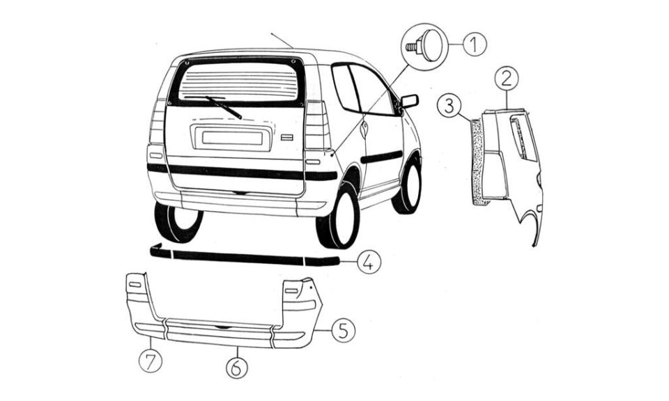 Tavola ricambi Aixam · Carrozzeria