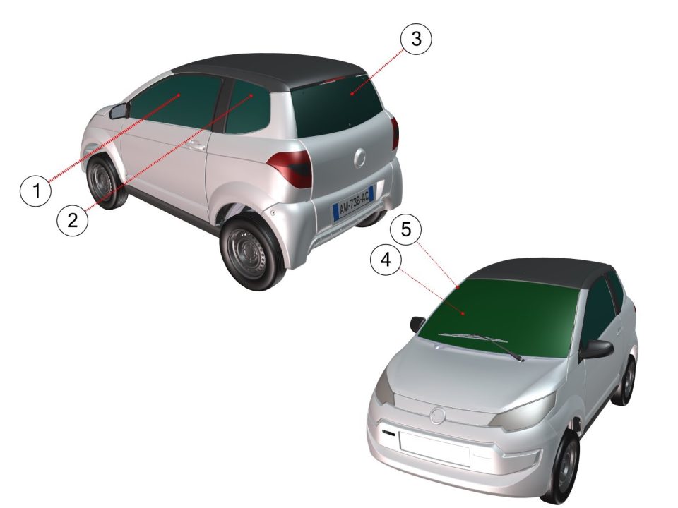 Tavola ricambi Aixam · Carrozzeria