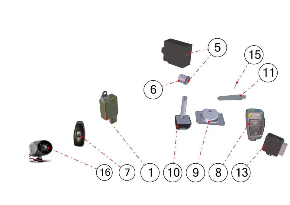 Tavola ricambi Aixam · Accessori Elettrici
