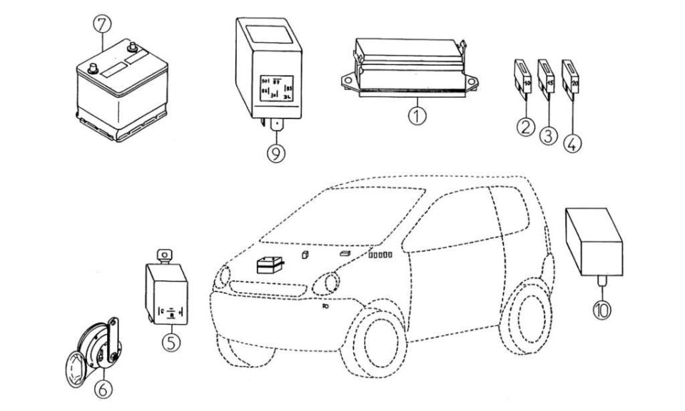 Tavola ricambi Aixam · Accessori Elettrici