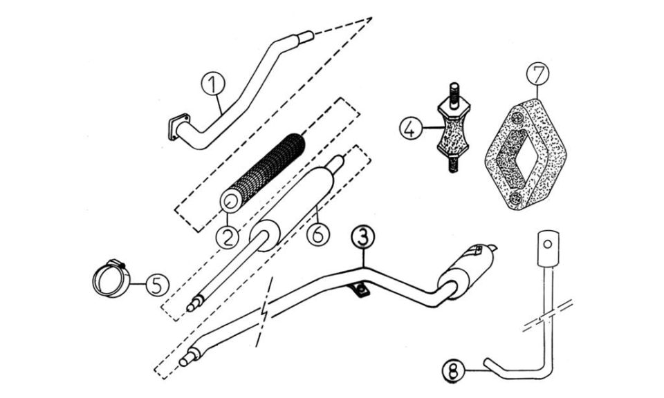 Tavola ricambi Aixam · Scarico