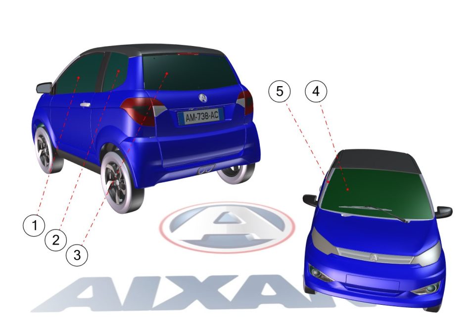Tavola ricambi Aixam · Carrozzeria
