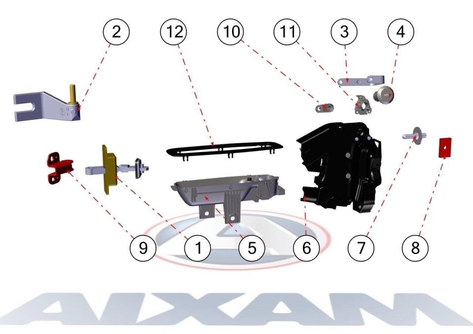 Tavola ricambi Aixam · Carrozzeria