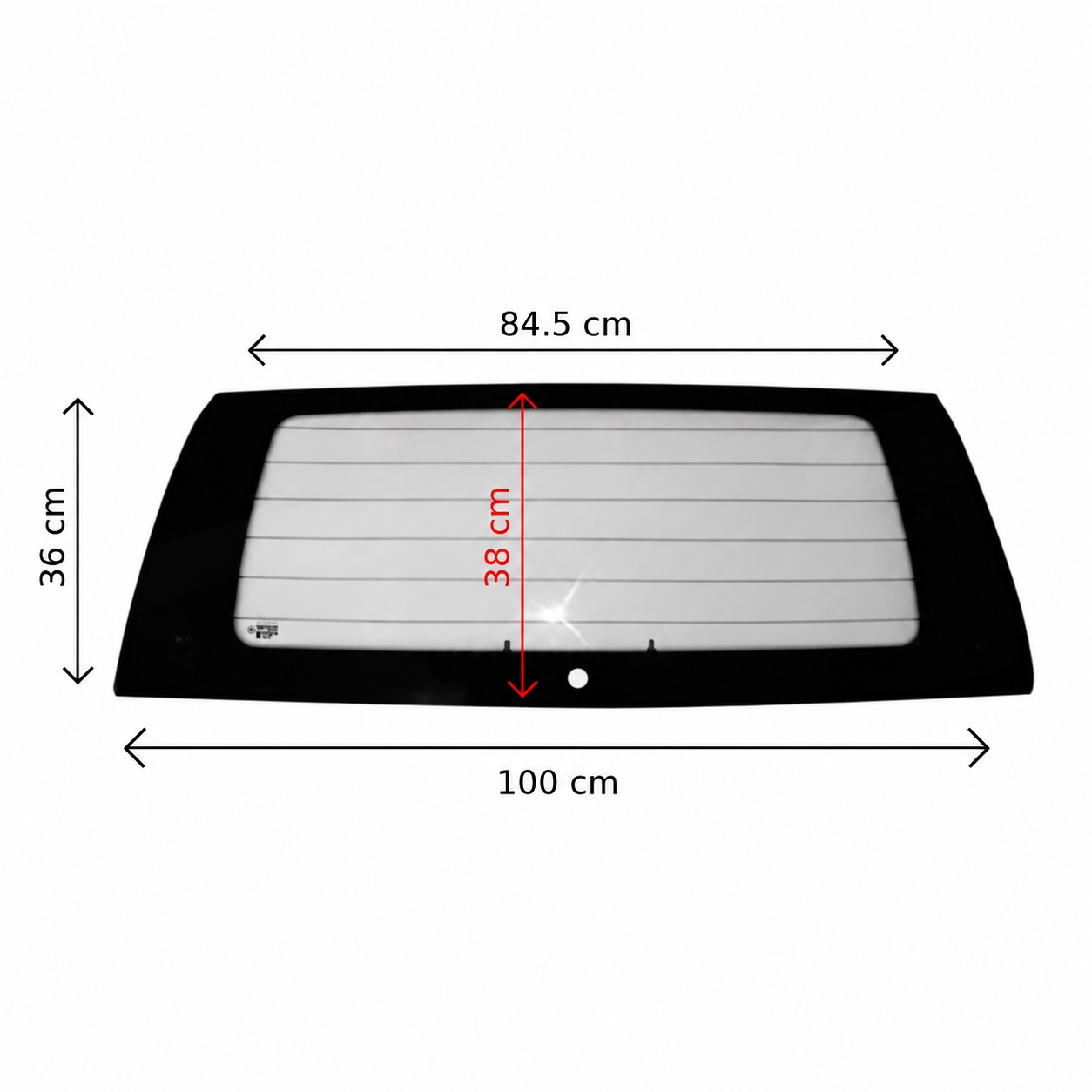 LUNOTTO POSTERIORE TERMICO - JDM ABACA - 107429 - R.DOC NON ORIGINALE - JDM763001106