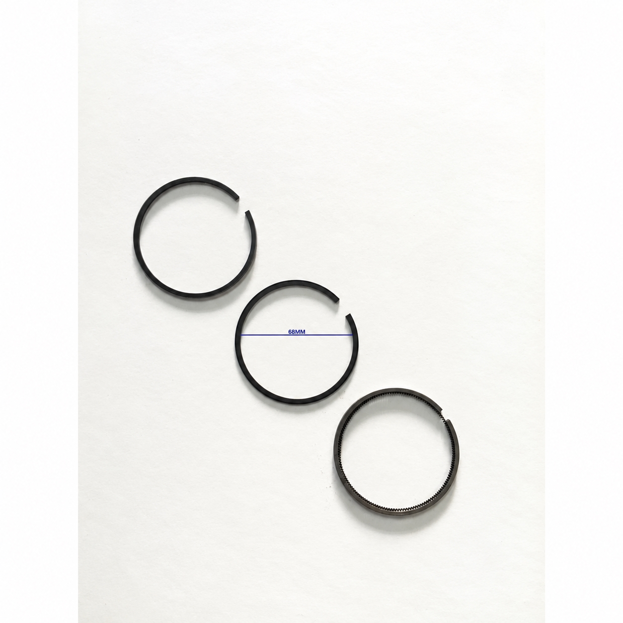 SERIE SEGMENTI / FASCE MOTORE - YANMAR 2TNE68 - 1004795 - 119265-22500 - R.DOC NON ORIGINALE - MAV1004795