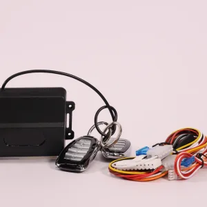 KIT CHIUSURA CENTRALIZZATA UNIVERSALE CON 2 TELECOMANDI E CENTRALINA - ADATTABILE AIXAM 8AA102 / 8AG102 / 8AY124 - LIGIER 1409747 1416580 R.DOC NON ORIGINALE