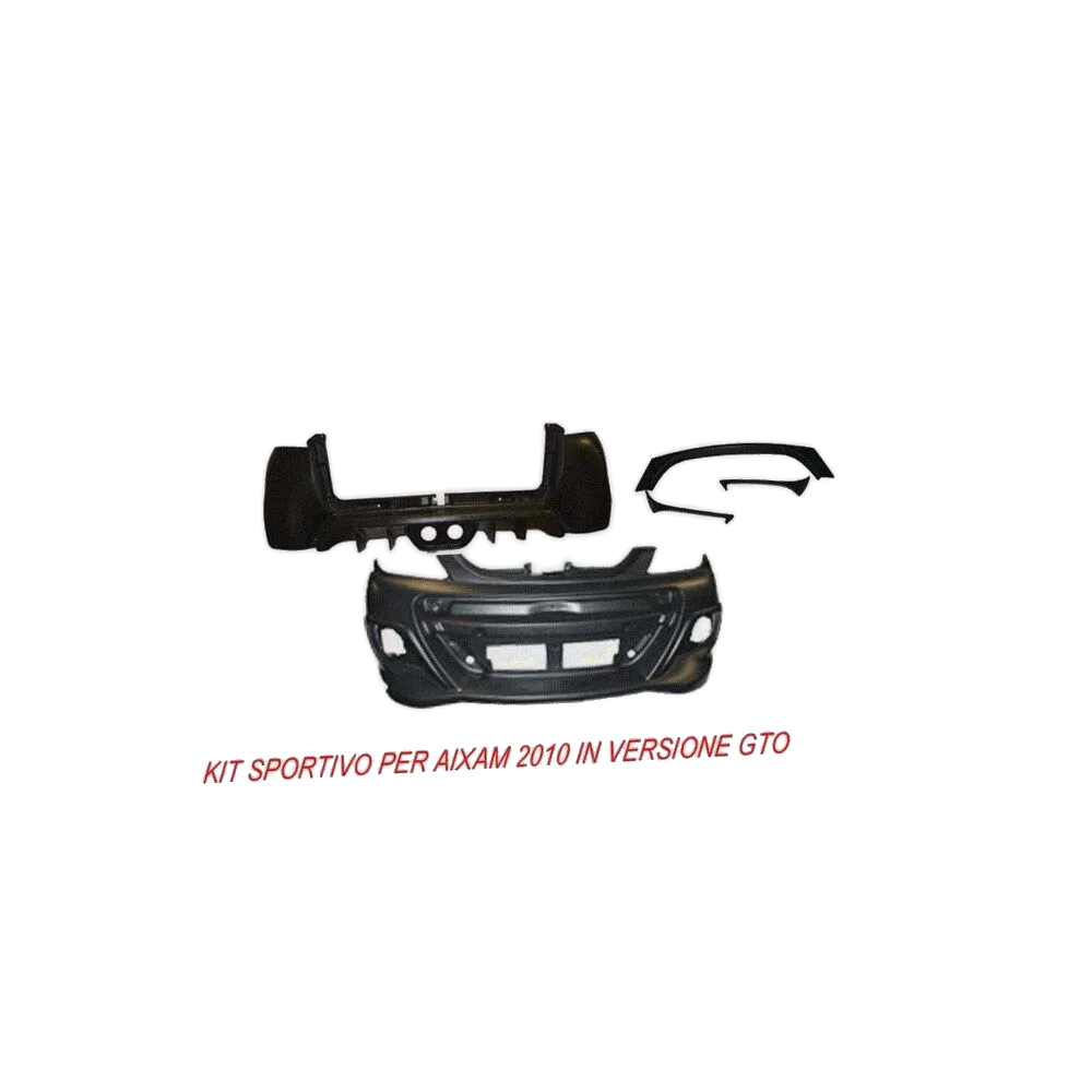 KIT SPORTIVO - AIXAM CITY 2010 - AIXAM GTO - COMPOSTO DA: PARAURTO GTO ANT. + POST. GTO - KIT MASCHERINE ANT. GTO - R.DOC NON OR