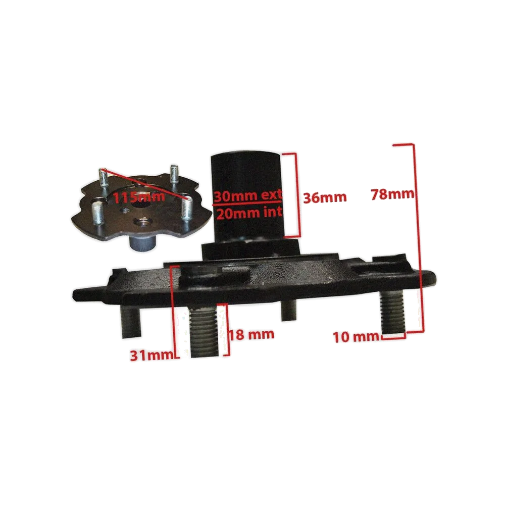 FLANGIA RUOTA 115 - M10X1,5 - JDM DA FINE 2011 - R.DOC NON ORIGINALE