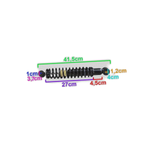 AMMORTIZZATORE POSTERIORE - AIXAM 5L003 - R.DOC NON ORIGINALE