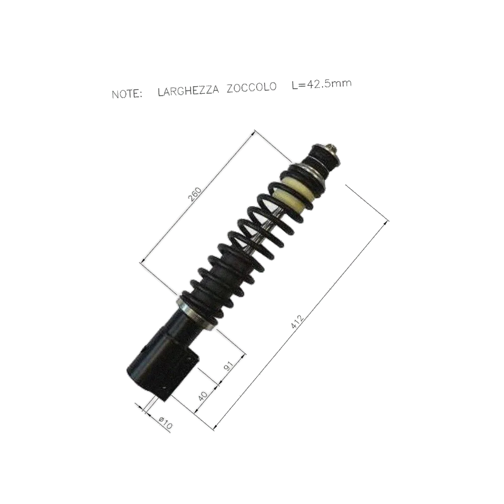 AMMORTIZZATORE ANTERIORE - MICROCAR VIRGO II - ( 0660145 ) 1000426 - R.DOC NON ORIGINALE