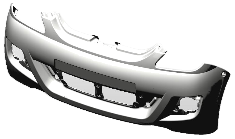 Riferimento Aixam 7AP019 · Paraurti ant